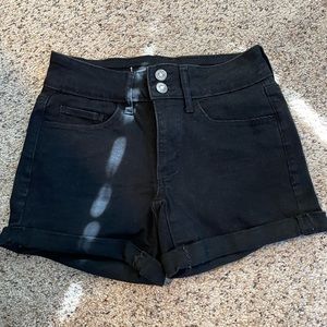 Women’s black midi shorts